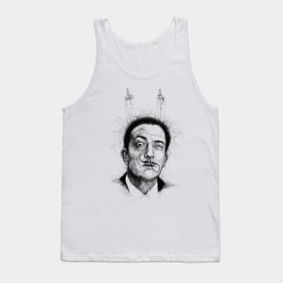 Salvador Dali. Scribble art. Tank Top